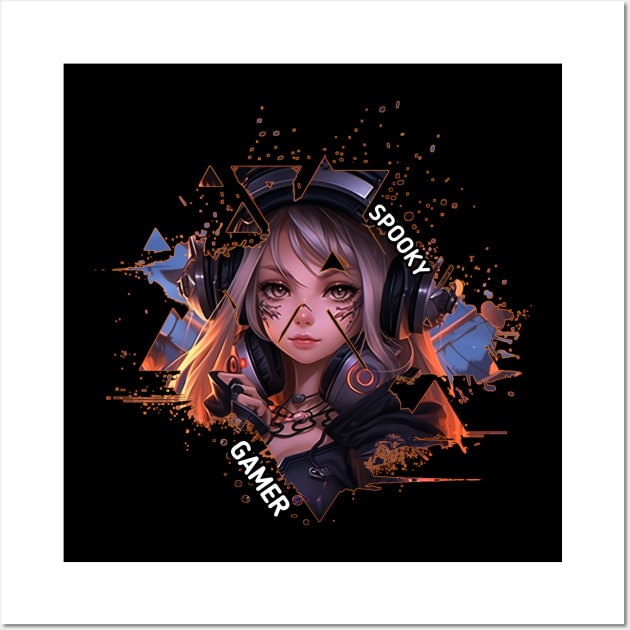 Halloween Gamer Witch Girl Wall Art by MaystarUniverse